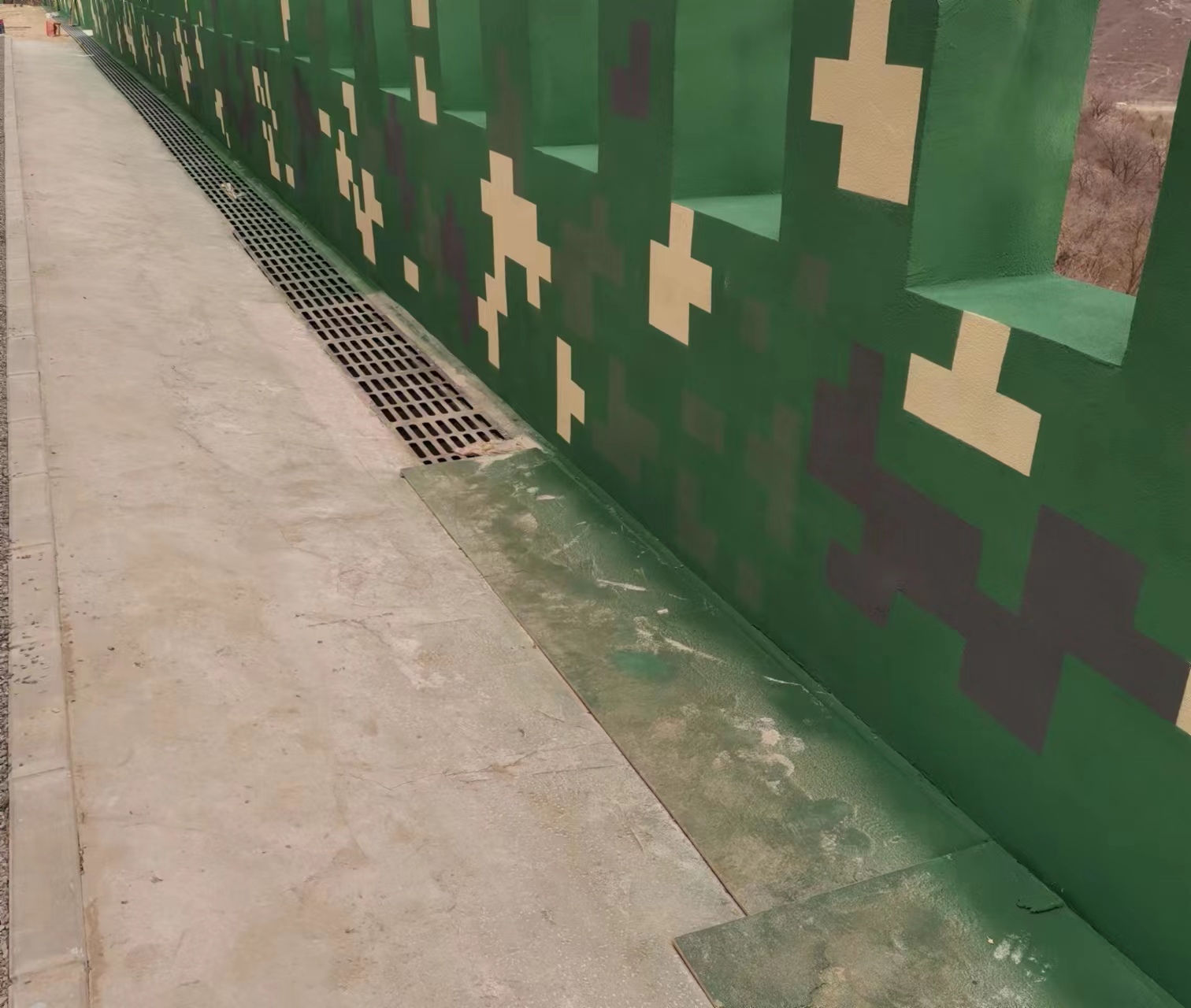 城口围墙迷彩喷涂,数迷彩漆